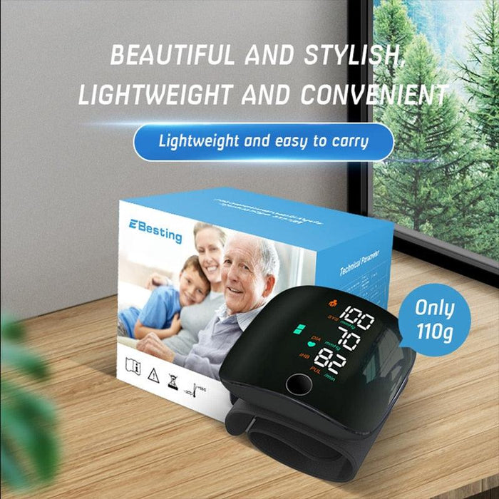 Intelligent Voice-Controlled Wrist Blood Pressure Monitor