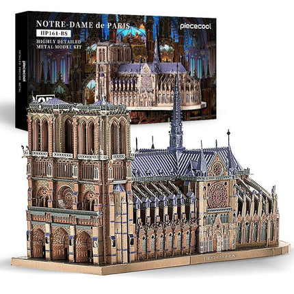 Notre Dame Cathedral 3D Metal Puzzle Kit for Adults - Engaging DIY Assembly Experience