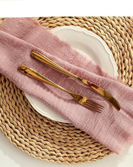 Elegant Holiday Linen Blend Napkins - 50 Pack for Festive Gatherings