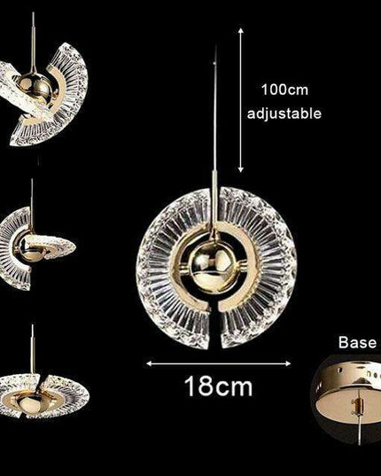 Luminous Nordic Crystal Elegance Chandelier - Timeless Glamour