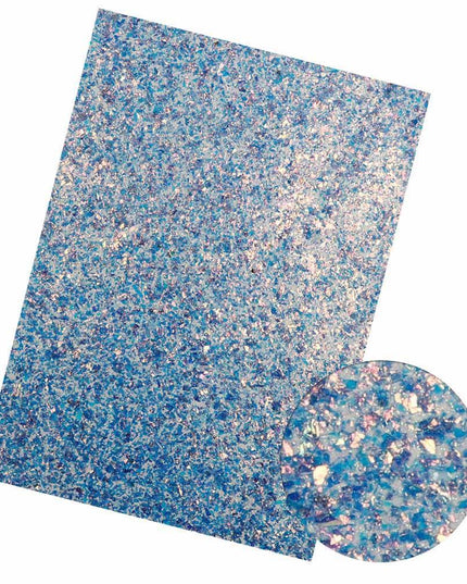 Iridescent Rainbow Glitter Vinyl Crafting Roll - Creative Shimmer Kit