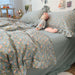 Floral Fantasy 100% Cotton Ruffle King Bedding Set for Teens and Tweens