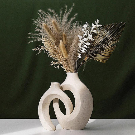 Nordic Matt Ceramic Vases - Duo Set