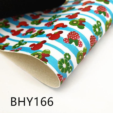Vibrant Cartoon-Themed Vinyl Fabric for A4 Crafting Projects