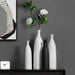 Exquisite Black Ceramic Vase with Sleek Tall Neck and Flexible Size Options