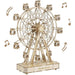 DIY 3D Ferris Wheel Wooden Building Kit with Rotating Feature - Educational Toy for All Ages