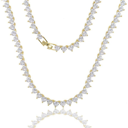 Radiant Desire CZ Diamond Tennis Necklace