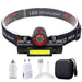 Outdoor Ready Portable Zoom Mini COB Headlamp with Adjustable Lighting and Comfort Straps