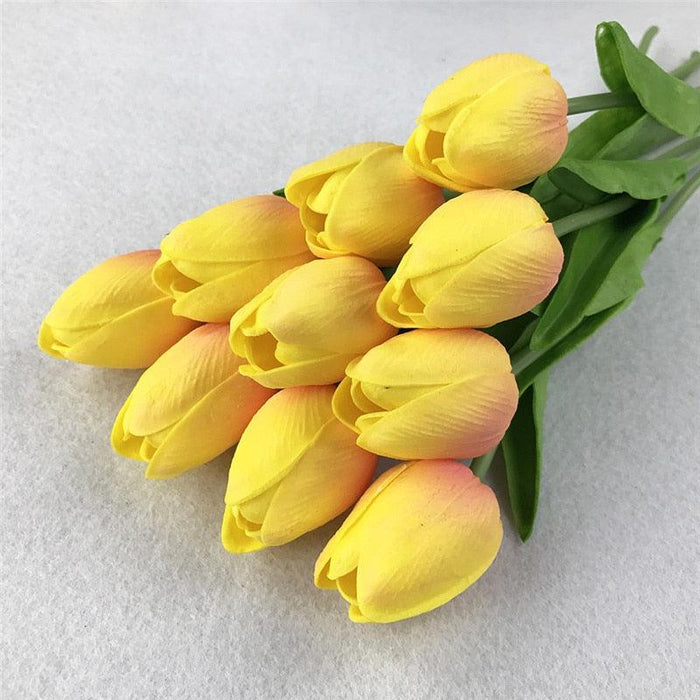 10 Artificial Tulip Flowers Bundle