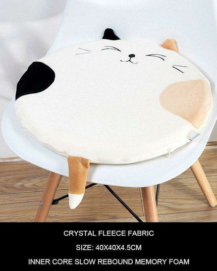 Feline Fantasy Memory Foam Seat Cushion - Charming Comfort for Every Space