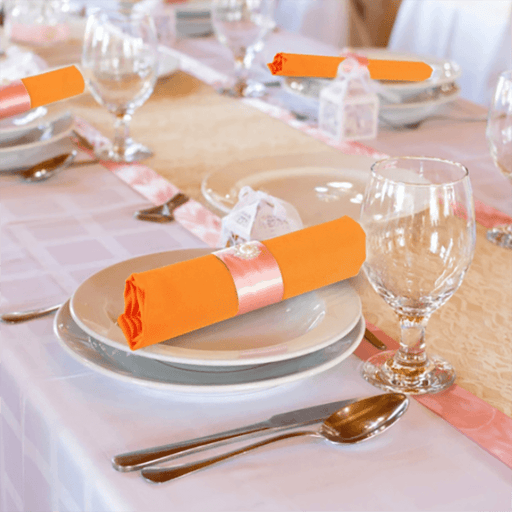Set of 25Pcs Square Satin Table Napkins Soft Handkerchief Romantic Wedding Banquet Table Cloth Dinner Decoration Custom Napkins 48x48cm-Home Textiles›Kitchen & Table Linens›Cloth Napkins-Très Elite-pink-Très Elite