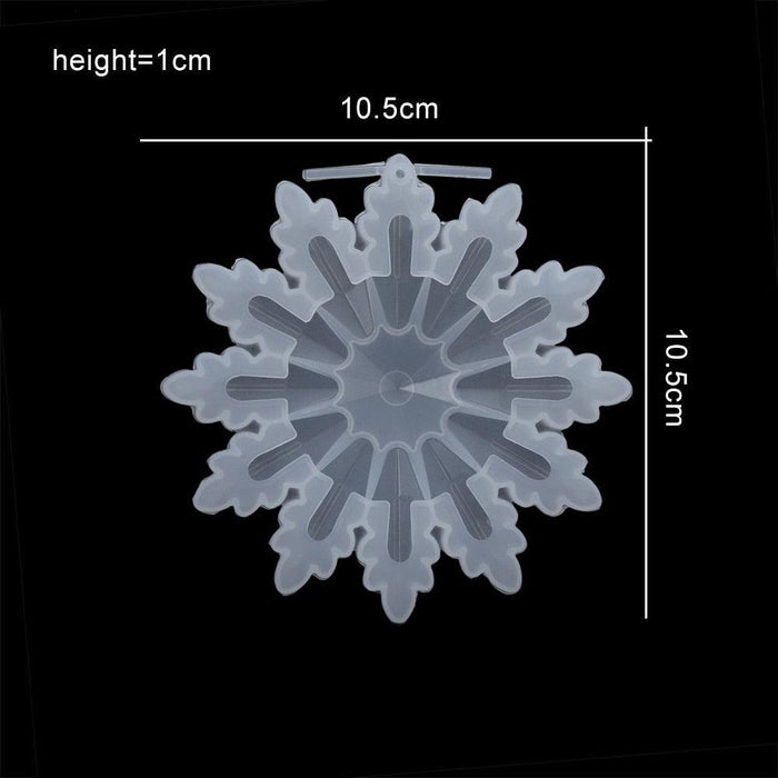 Charming Snowflake DIY Craft Set for Unique Christmas Jewelry and Ornaments