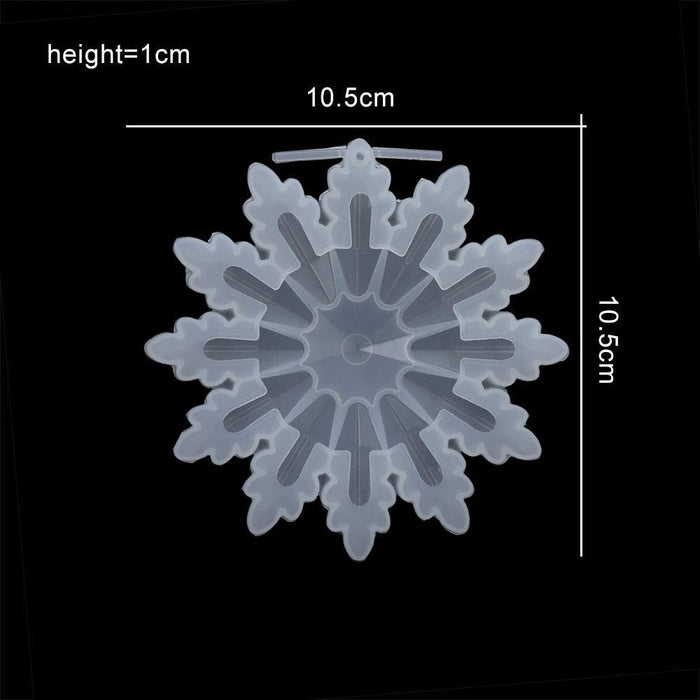 Festive Snowflake Silicone Mold Kit for Crafting Elegant Christmas Jewelry and Decorations