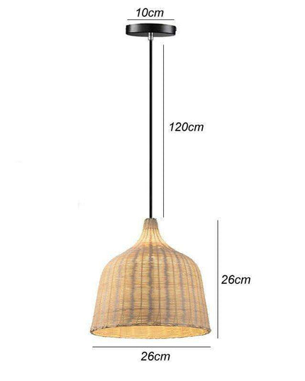 Sustainable Bamboo Chandelier Pendant Light - Stylish Illumination for Dining Areas