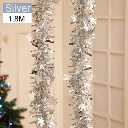 Twinkling PVC Holiday Garland - Enchanting Christmas Decoration