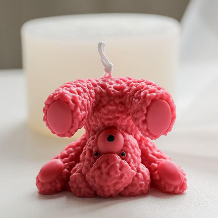 Teddy Bear Candle-Making Silicone Mold Kit with Dome Design