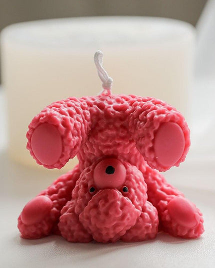 Teddy Bear Candle-Making Silicone Mold Kit with Dome Design