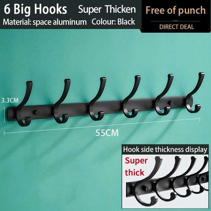 Space-Saving Aluminum Hook Organizer: Efficient and Stylish Storage for Any Room