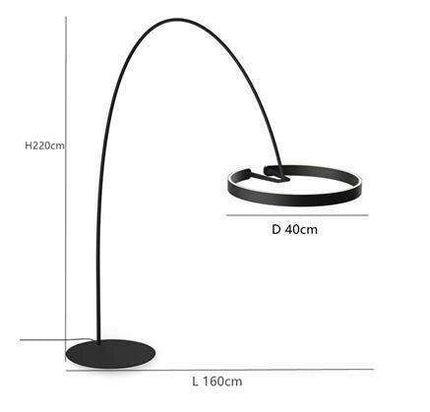 Sophisticated Italian LED Floor Lamp - Illuminate Your Home with Grace