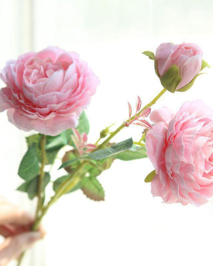 Chic 61CM Faux Peony Stem - Effortless and Timeless Floral Accent for Any Space
