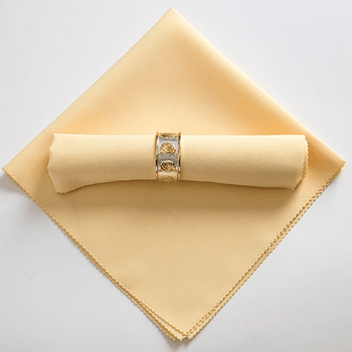 25-Pack Square Satin Table Napkins - Elegant Decor for Wedding, Banquet, and Party Settings