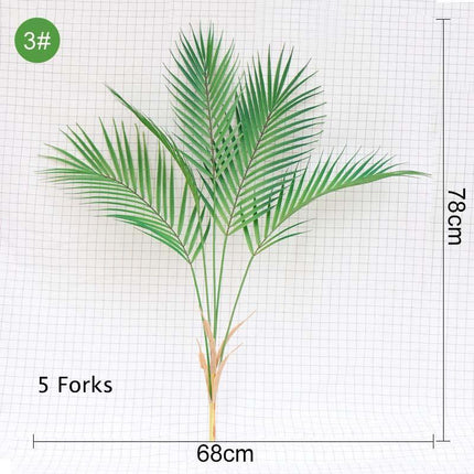 Exotic Paradise: Realistic Lifelike Artificial Palm Leaf Plants - Premium Collection