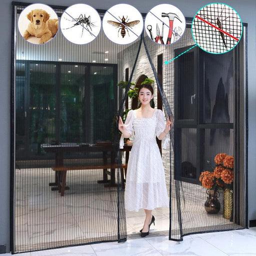 Summer Breeze Magnetic Insect Screen - Durable Mesh Curtain for Bug-Free Living