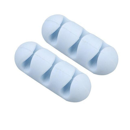 Silicone Cable Organizer Set: 5-Pack for Tangle-Free Management