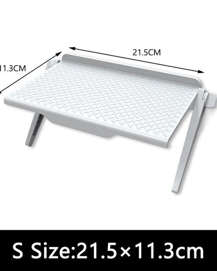 Versatile Adjustable Desktop Stand with Integrated Media Organizer in Chic Black or White