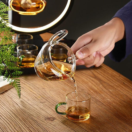 Harmony Tea Infusion Set: Innovative Magnetic Pouring and Rotating Lid