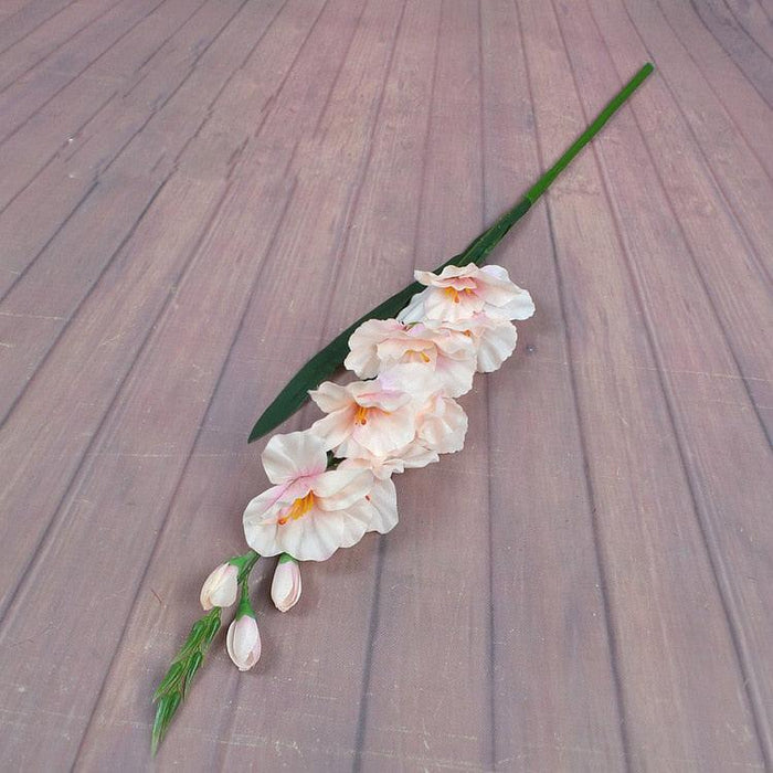 Elegant Gladiolus Silk Floral Stem for Wedding Venue and Home Beautification