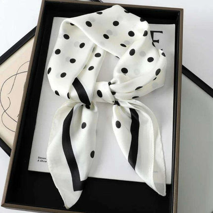 Elegant Leopard Print Silk Scarf - Premium Women's Fashion Accessory