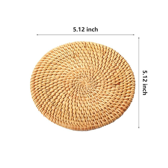 Handcrafted Rattan Coasters: Elegant Table Protectors for Stylish Living