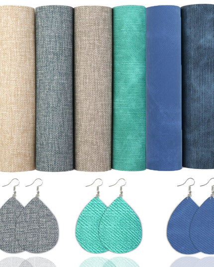 Sparkling Faux Leather DIY Craft Kit: Shimmering Fabric Collection for Creative Projects