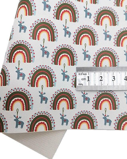 Luxury Rainbow Gingerbread Faux Leather Craft Kit - 21x29CM