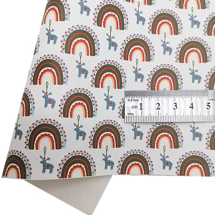 Luxury Rainbow Gingerbread Faux Leather Craft Kit - 21x29CM