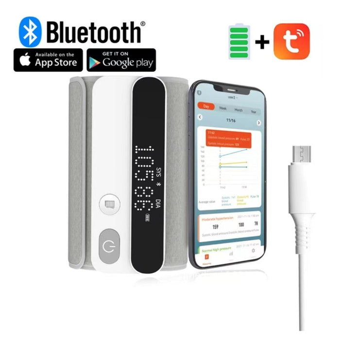 Arm Blood Pressure Monitor with Advanced Digitized Tricolor LCD Display