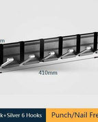 Black Silver 6 Hooks