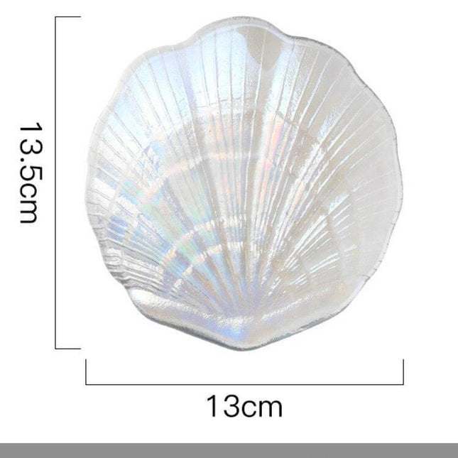 Seashell-Inspired Crystal Glass Jewelry Organizer - Chic and Elegant Storage Solution