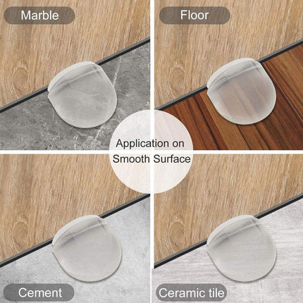 Invisible Wall Protection Door Stopper Set - 4 Pack