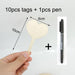 Eco-Conscious Wooden Plant Label Set - 10 Reusable Tags with Writing Pen
