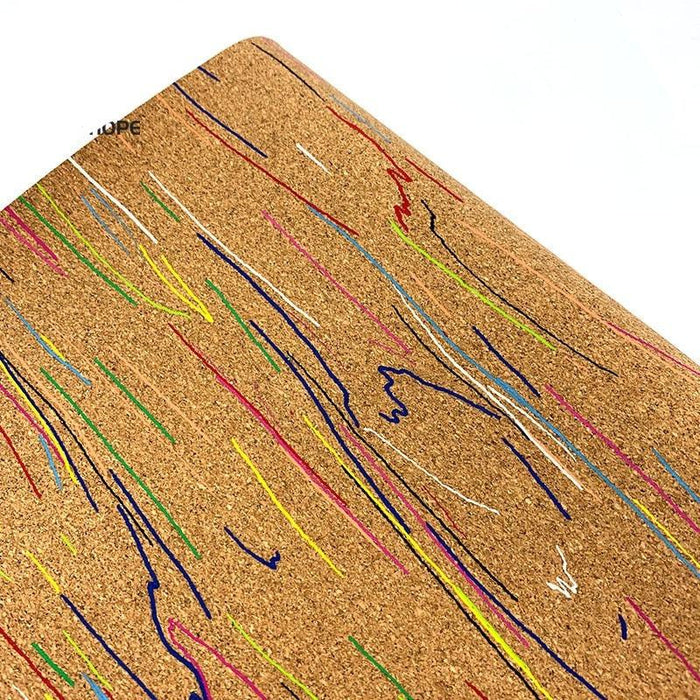 Elegant Wood Grain Natural Cork Leather Fabric - 20*30cm/120cm
