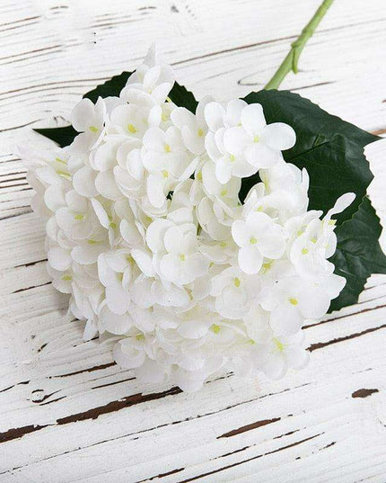 Luxurious Faux Hydrangea Stem - Premium Quality Artificial Flower for Home Decor & Events (19.7" Tall)