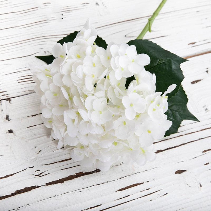 Luxurious Faux Hydrangea Stem - Premium Quality Artificial Flower for Home Decor & Events (19.7" Tall)