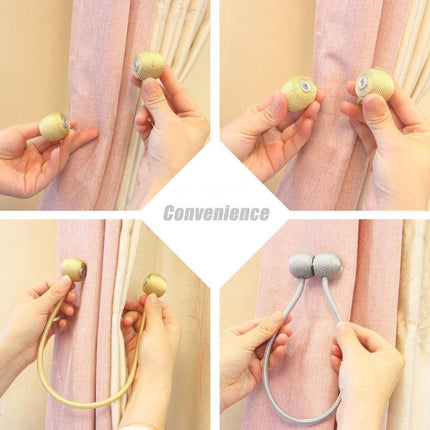 Elegant Magnetic Curtain Tieback Balls for Stylish Home Accents