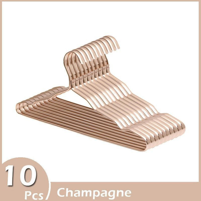 Luxury Aluminum Alloy Closet Hangers - Set of 10