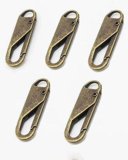 Sustainable Zipper Repair Kit - 5-Piece Eco-Friendly Pull Tab Set