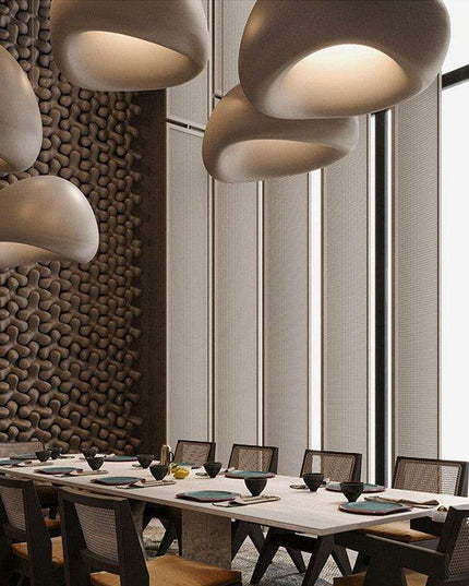 Nordic Elegance: Wabi-sabi LED Ceiling Chandeliers for Contemporary Interiors