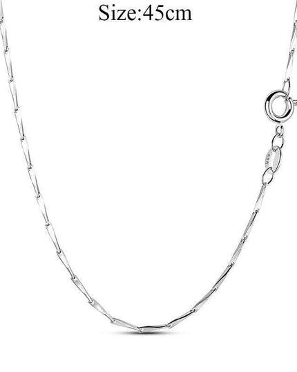 Elegant Customizable 925 Silver O Pendant Necklace for Women - Essential Minimalist Accessory