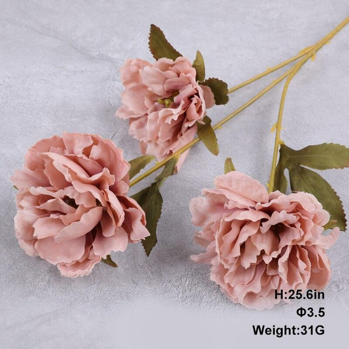 Elegant Pink Silk Artificial Roses - Sophisticated Floral Charm